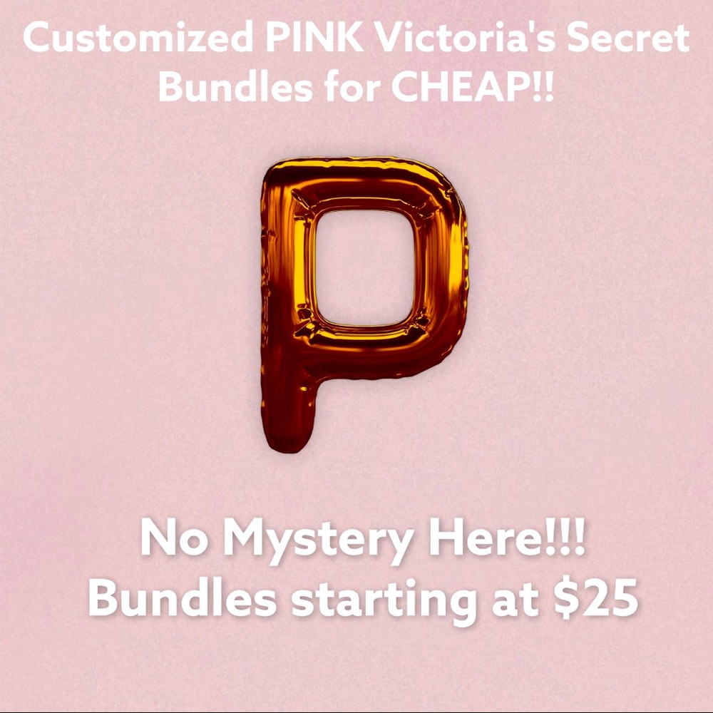 PINK VICTORIA'S SECRET CUSTOMIZED BUNDLES